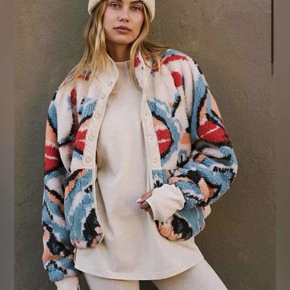 Free people Hit the Slopes Fleece Jacket